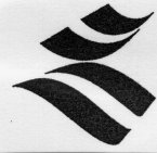 鹿児島かごしま（由来）「風」と「波」をモチーフにし、「ＫＡＧＯＳＩＭＡ」の頭文字「Ｋ」を表したデザインです。①鹿児島（かごしま）②ミヤマキリシマ③ルリカケス④クス、カイコウズ