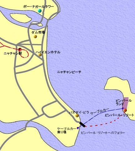 ニャチャンビーチ案内