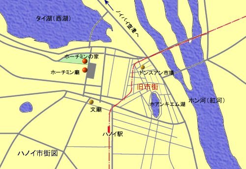 ハノイ観光案内図