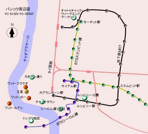 バンコク市街図